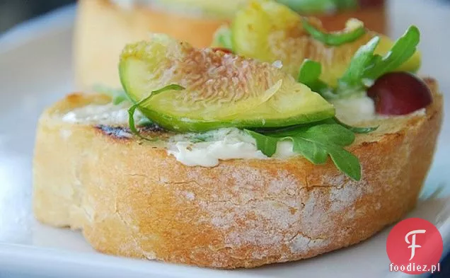 Świeże Figi, Rukola I Mascarpone Bruschetta