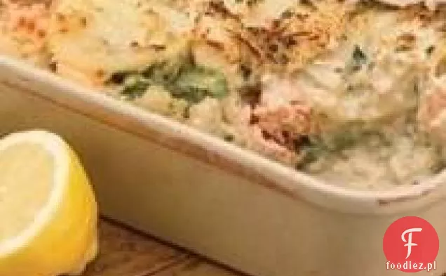 Lasagne z łososiem i szparagami