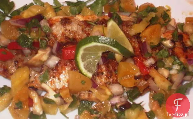 Cajun Grillowany Sum Z Salsą Morelową