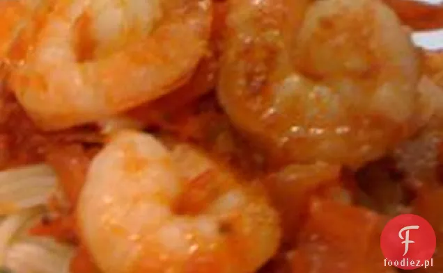 Dorsz z Alaski i krewetki ze świeżym pomidorem