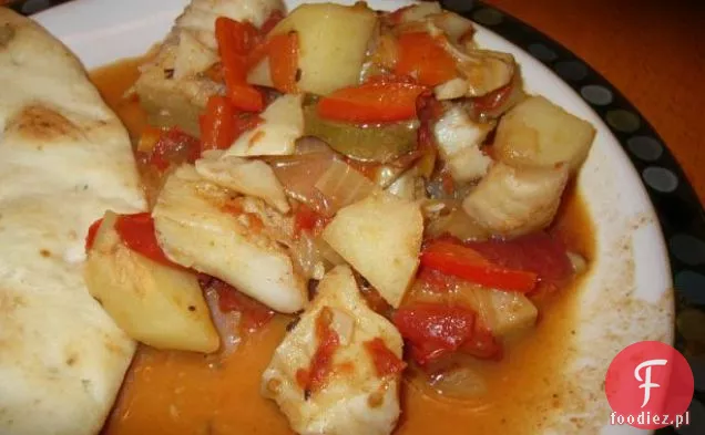 Pikantna zupa z dorsza i tofu / sos od Sy
