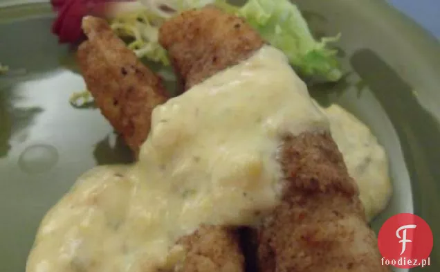 Jamajska Flądra Z Sosem Z Limonki Mango