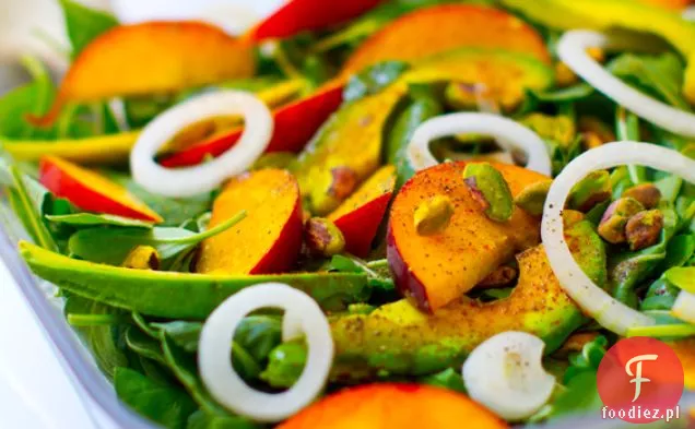 Balsamiczna Sałatka brzoskwiniowa Avo-rukola