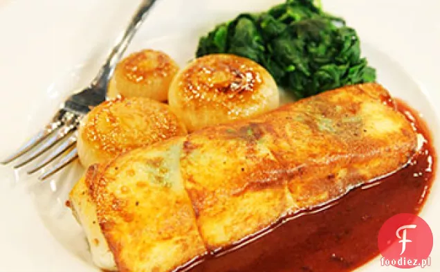 Halibut Owinięty Ziemniakami