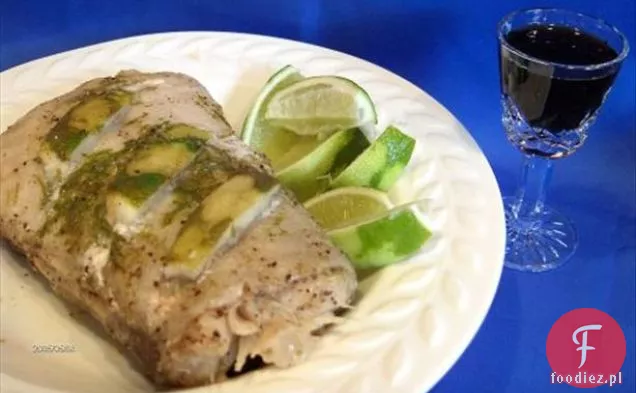 Pieczeń halibuta z likierem Tequila i limonką