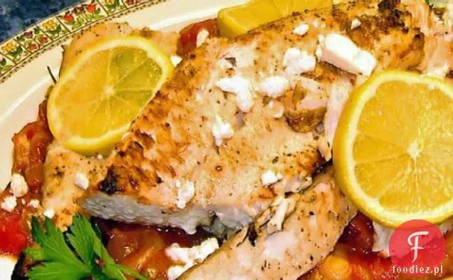 Pieczone Mahi-Mahi Z Pomidorami Parsowanymi