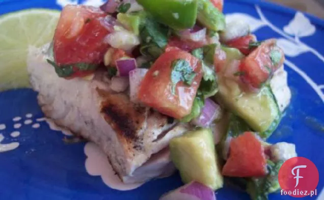 Grillowane Mahi Mahi Z Salsą Z Awokado