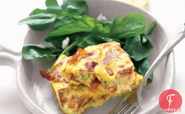 Chrupiąca Prosciutto i Scallion Frittata