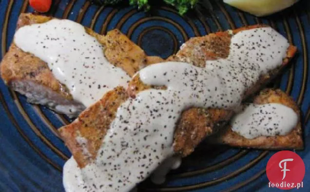 Tymianek-Pieczony Łosoś Z Chrzanem-Śmietana Dijon
