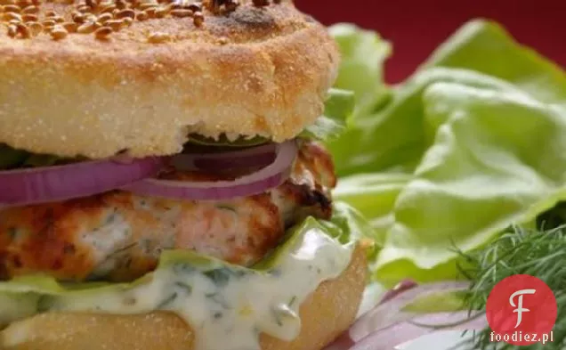 Hamburgery Z Łososia Z Sosem Tatarskim Koperkowym