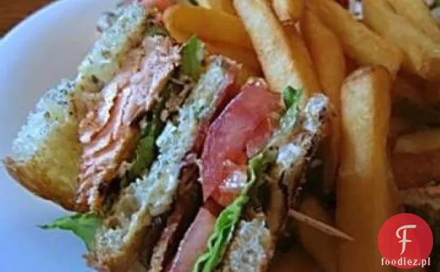 Salmon Club Sandwich