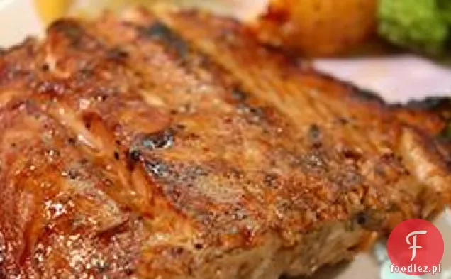 Grillowany Marynowany Łosoś
