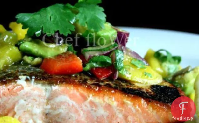Łosoś Z Kolendrą / Cilantro Mango Salsa