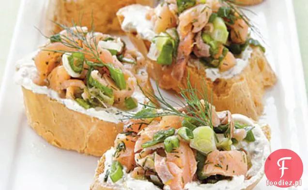 Crostini Z Łososia Wędzonego