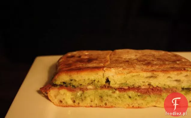 Prosciutto & Fontina Panini Z Pesto Z Rukoli I Marynowaną Shal