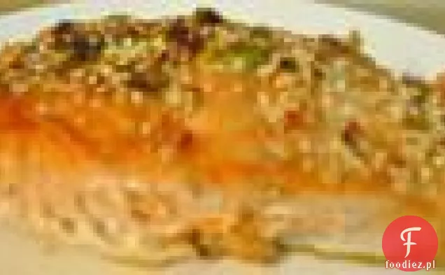 Makaron z wędzonym łososiem i śmietaną