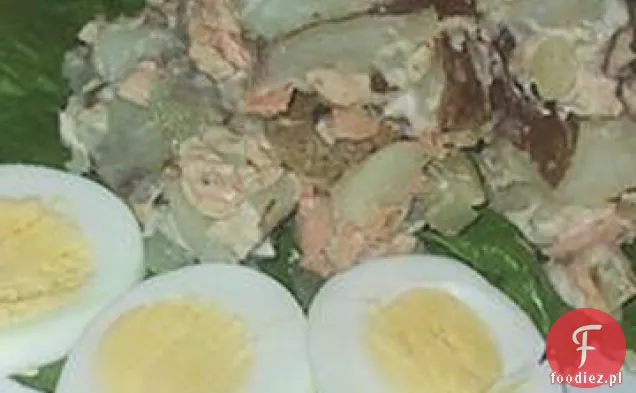 Rosyjska Sałatka z łososiem i ziemniakami