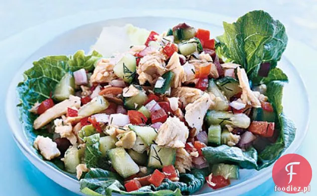 Sałatka z łososia z koperkiem Vinaigrette