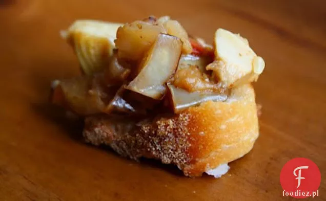 Bas W Paski Z Salsą Verde I Śródziemnomorskimi Pieczonymi Warzywami