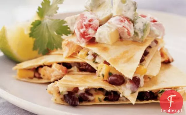 Quesadillas Z Łososia Wędzonego Na Gorąco