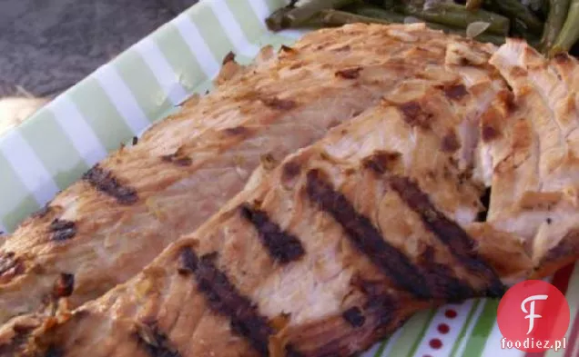 Łosoś marynowany w piwie i limonce