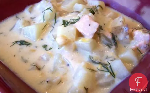 Zadymiony Łosoś Chowder