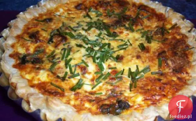 Quiche ze słodkich ziemniaków i łososia