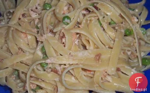 15 Minut Shrimp Carbonara Fettuccine
