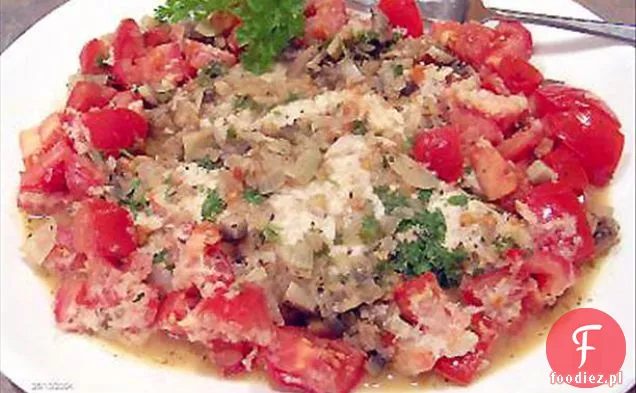 Czerwony Snapper z czerwonym sosem Curry marchew dla dwojga