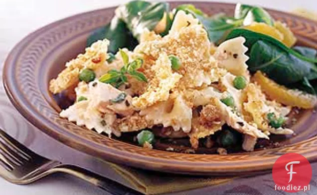 Farfalle i zapiekanka z tuńczykiem
