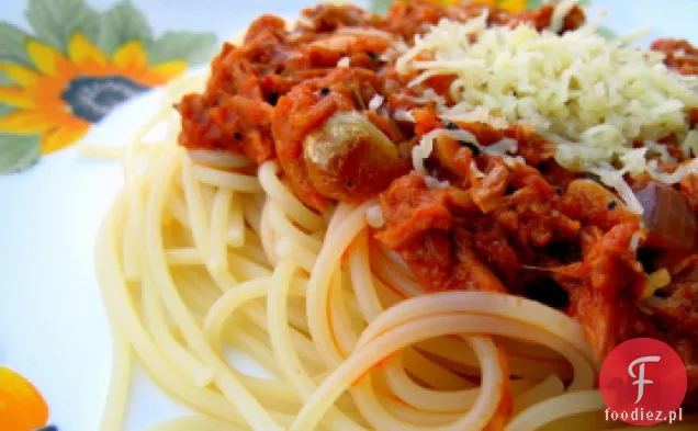 Sos Spaghetti Pieczarkowy Z Tuńczykiem