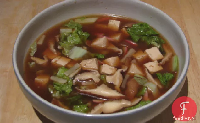 Obfita zupa z grzybami Shiitake i Miso