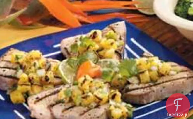 Grillowany Tuńczyk z salsą ananasową