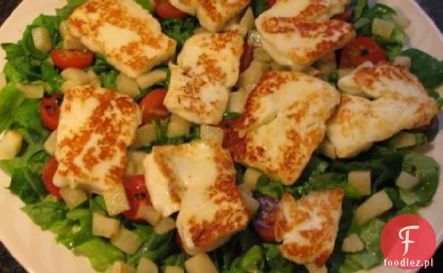 Sałatka Halloumi i gruszki