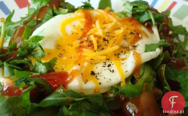 Jajka sadzone z sosem Barbecue dla 1