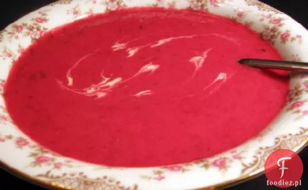 Zupa z pieczonych buraków i ziemniaków