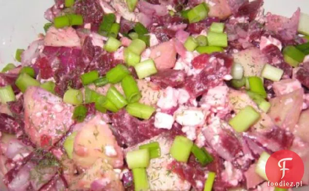 Sałatka z buraków, fety i jabłek Granny Smith