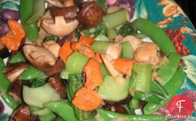 Przegrzebek i Shiitake Stir-Fry