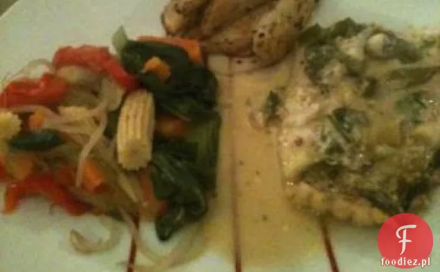 Kokosowa, Limonkowa i Chilli zapiekana ryba z tajskimi klinami ziemniaczanymi