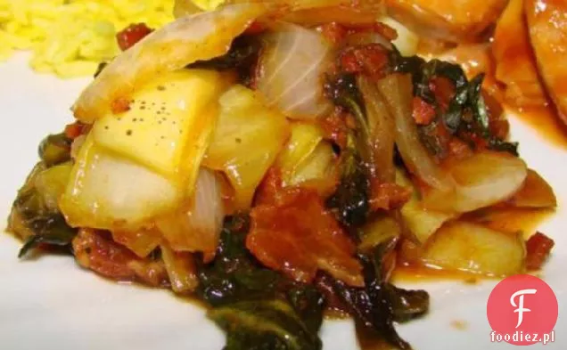 Bok Choy w ciepłym sosie Boczkowym