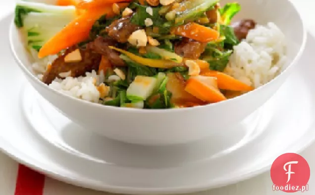 Skirt Steak and Bok Choy Stir-Fry