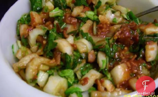 Bok Choy Z Sosem Z Gorącego Boczku