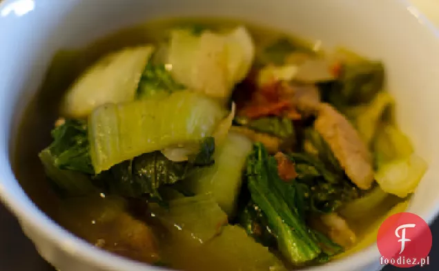 Zupa z kurczaka i Bok Choy