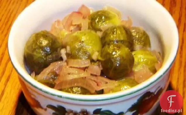 Make-ahead Glazed Sprouts & Onions