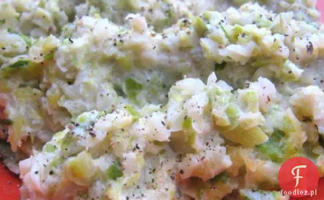 Puree brukselskie z parmezanem i śmietaną