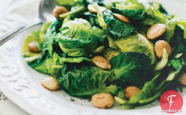 Brussel Leaf and baby Spin Sauté