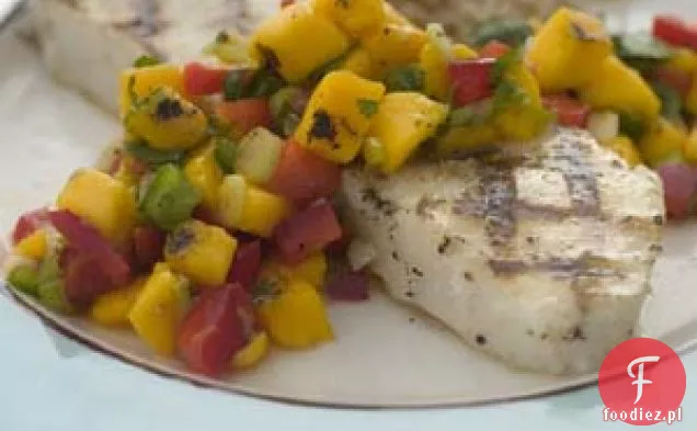 Chilijski Okoń Morski Z Grillowaną Salsą Mango
