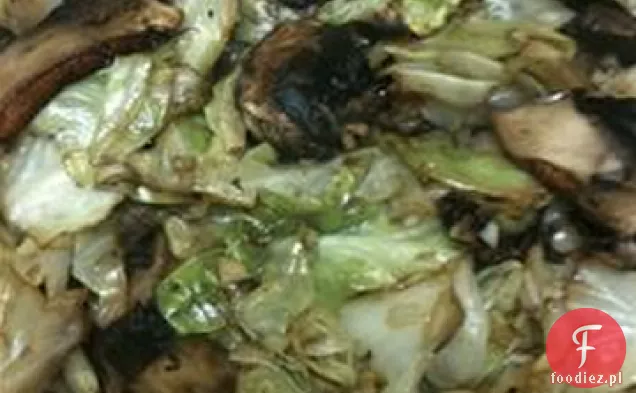 Kapusta z grzybami Portobello