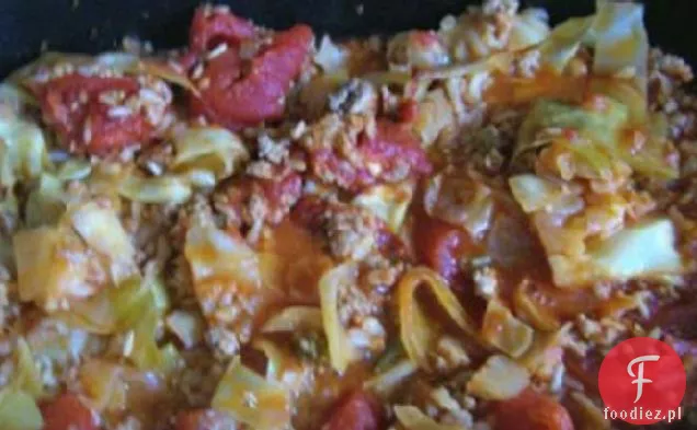 Zapiekanka z indyka i kapusty