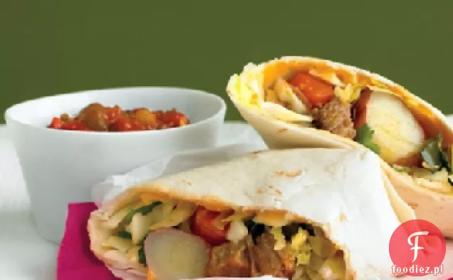 Wieprzowina z kapustą-Slaw Burritos